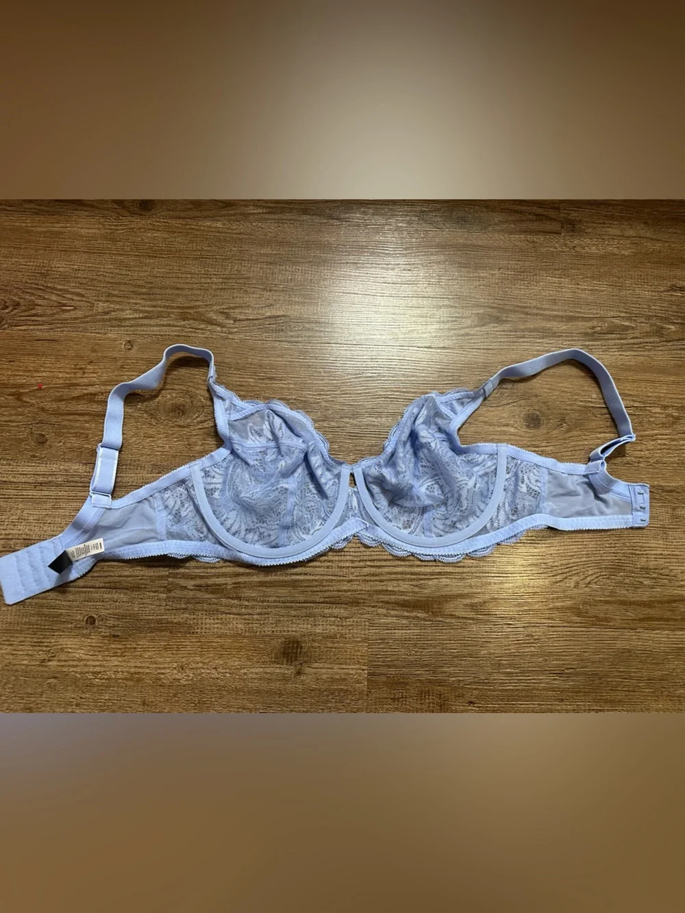34DDD blue lace bra
